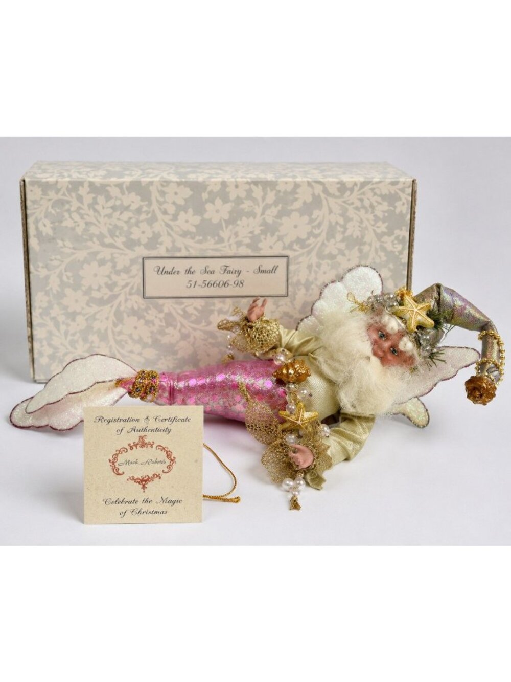 Mark Roberts Under the Sea Fairy 12" Pink Limited Edition 2005 Original Box COA